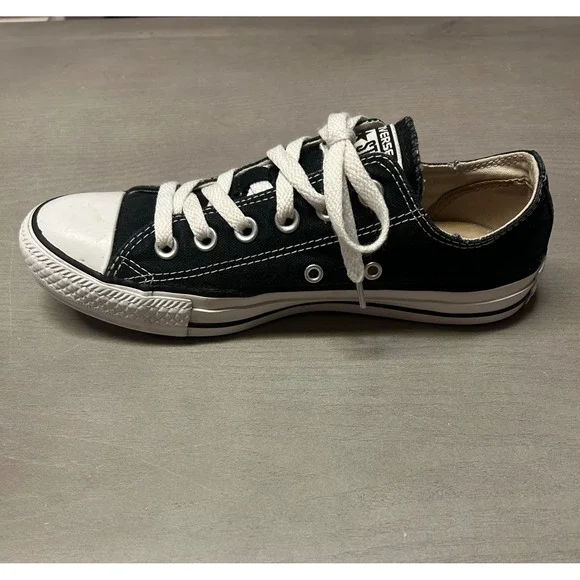 Converse All Star Low Top Sneakers Black Canvas‎ Women's Size 7 Casual Shoes - Picture 13 of 14